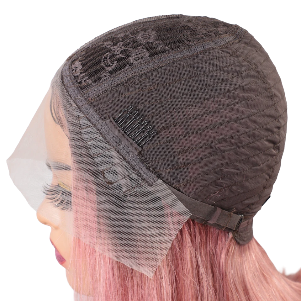 Candy | NT4-F Pink2 Ombre Straight Bob Lace Wig – 13x5x1 T-Part | 180% Density | Brazilian Remy Hair