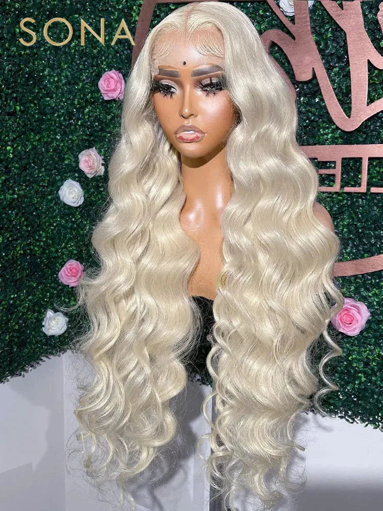 Platinum Ash Blonde Lace Front Wig (#60)