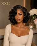 Bebe | Egg Curly 4x4 Lace Closure Bob Wig – 100% Human Hair | 350% Density