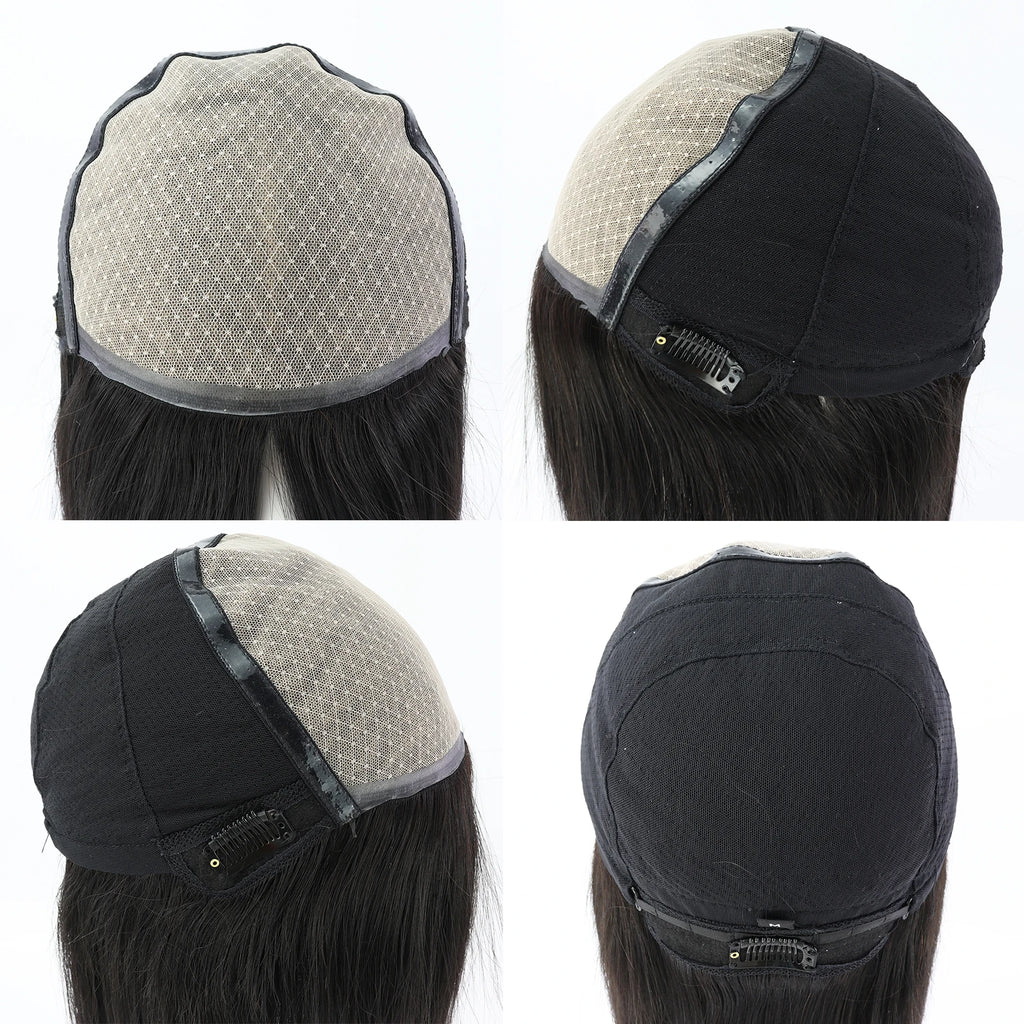 Silk Top 6x6 PU Front Remy European Straight Wig