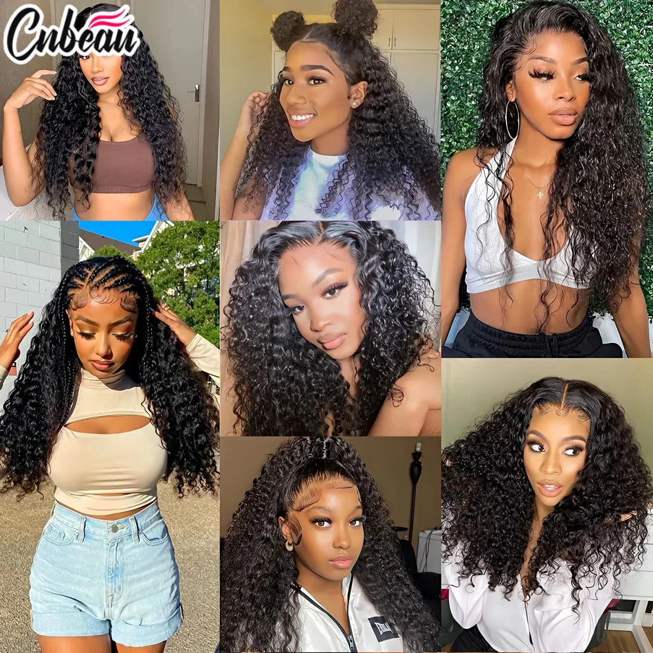 Deep Wave Glueless 360 Full Lace Wig 250% – Invisi Strap 18-36 Inch