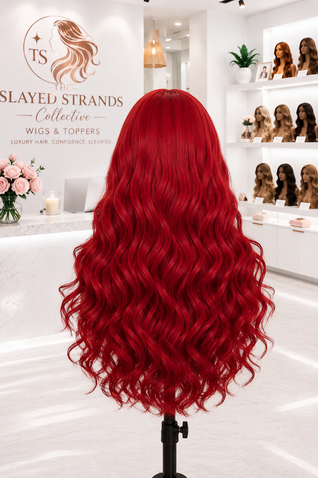 Nova | Long Natural Wavy Synthetic Lace Front Wig – 26 Inch | 4 Colours