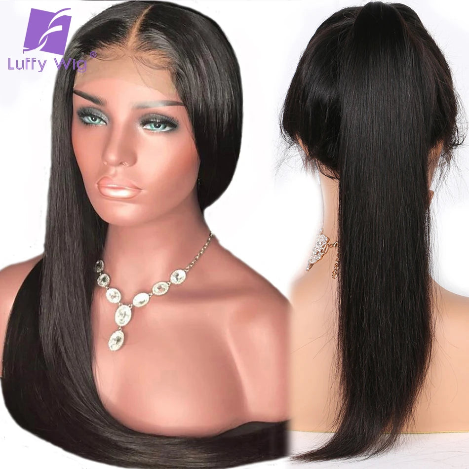 360 Full Lace Wig – Straight High Ponytail Brazilian Hair