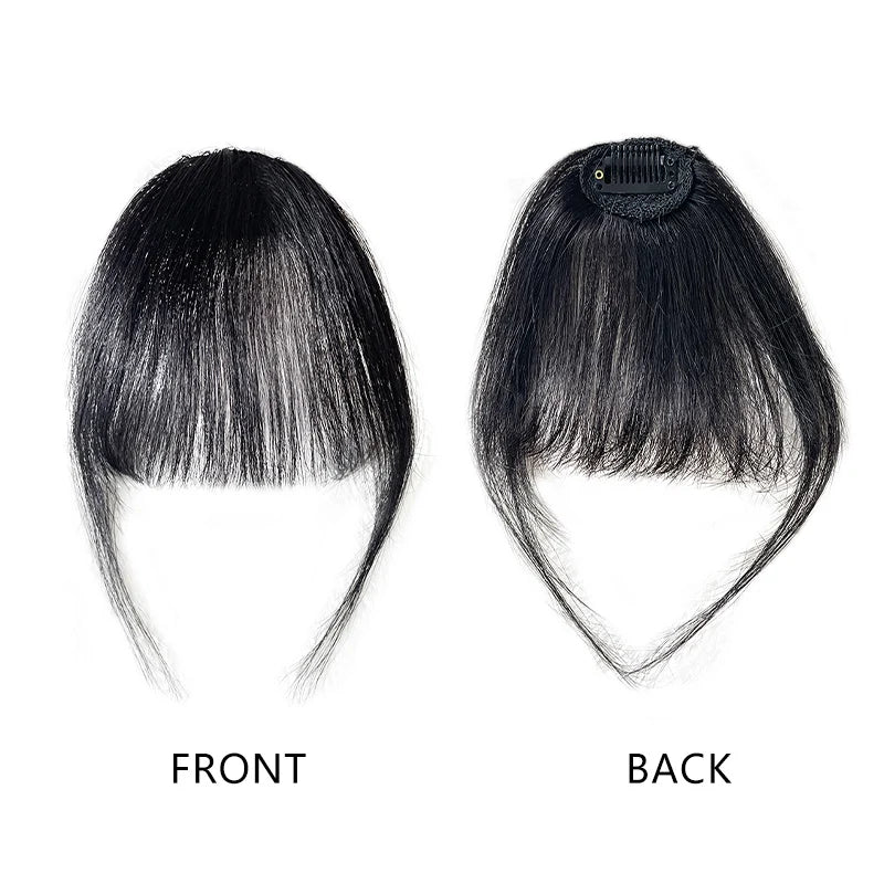 Invisible Air Bangs Clip-In Hair Extension – 100% Human Hair Fringe