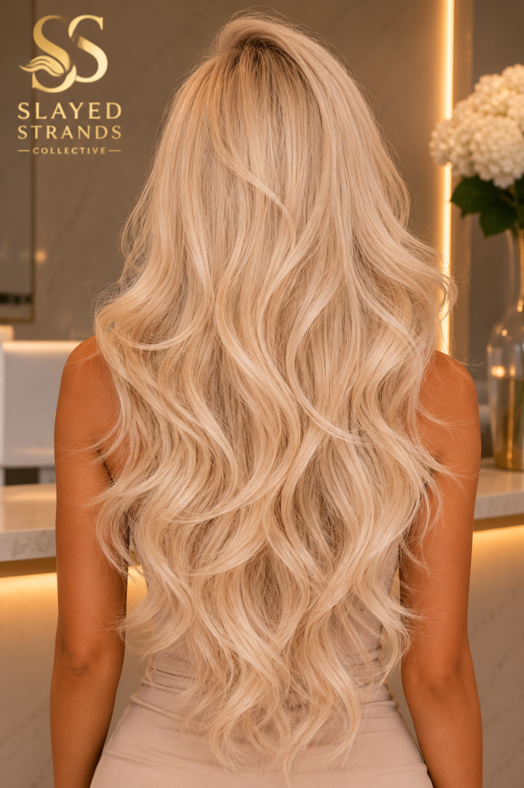 Goldie | 613 Blonde Body Wave Lace Front Wig with Bangs – 13x4 HD Lace | Brazilian Remy Hair
