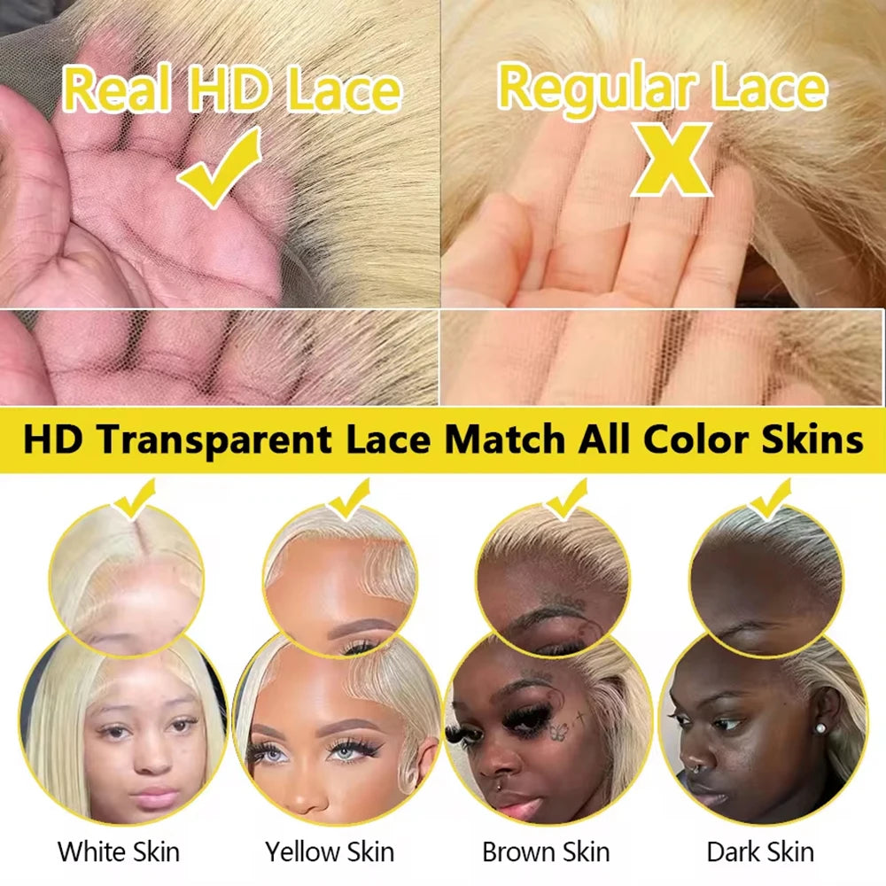 613 Blonde Body Wave 13x4/13x6 HD Lace Front Wig 220%