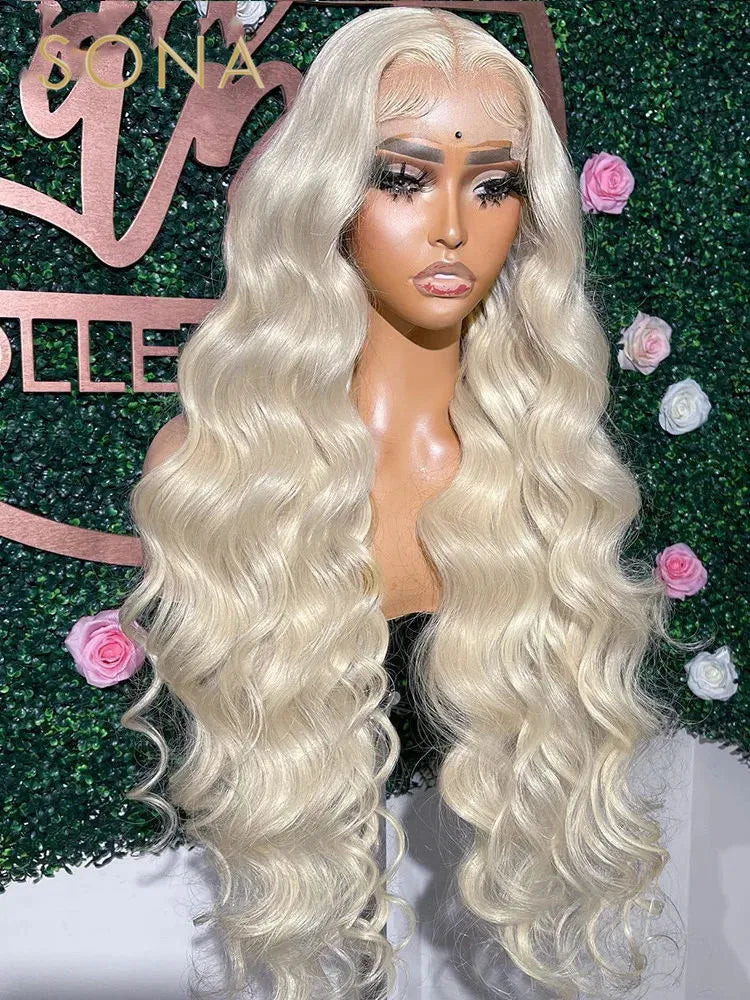 Platinum Ash Blonde Lace Front Wig (#60)