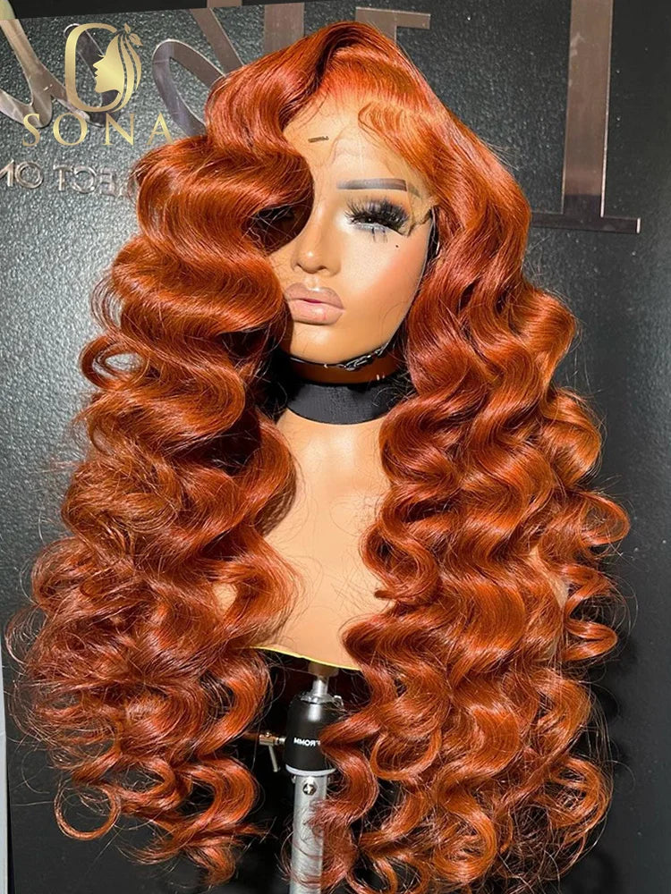 Ginger Orange Body Wave 13x6 HD Lace Front Wig