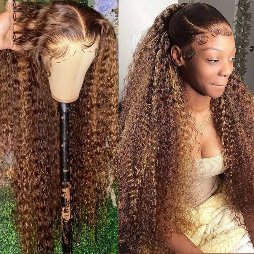 Highlight Deep Wave 13x4 HD Lace Front Wig – Glueless 5x5