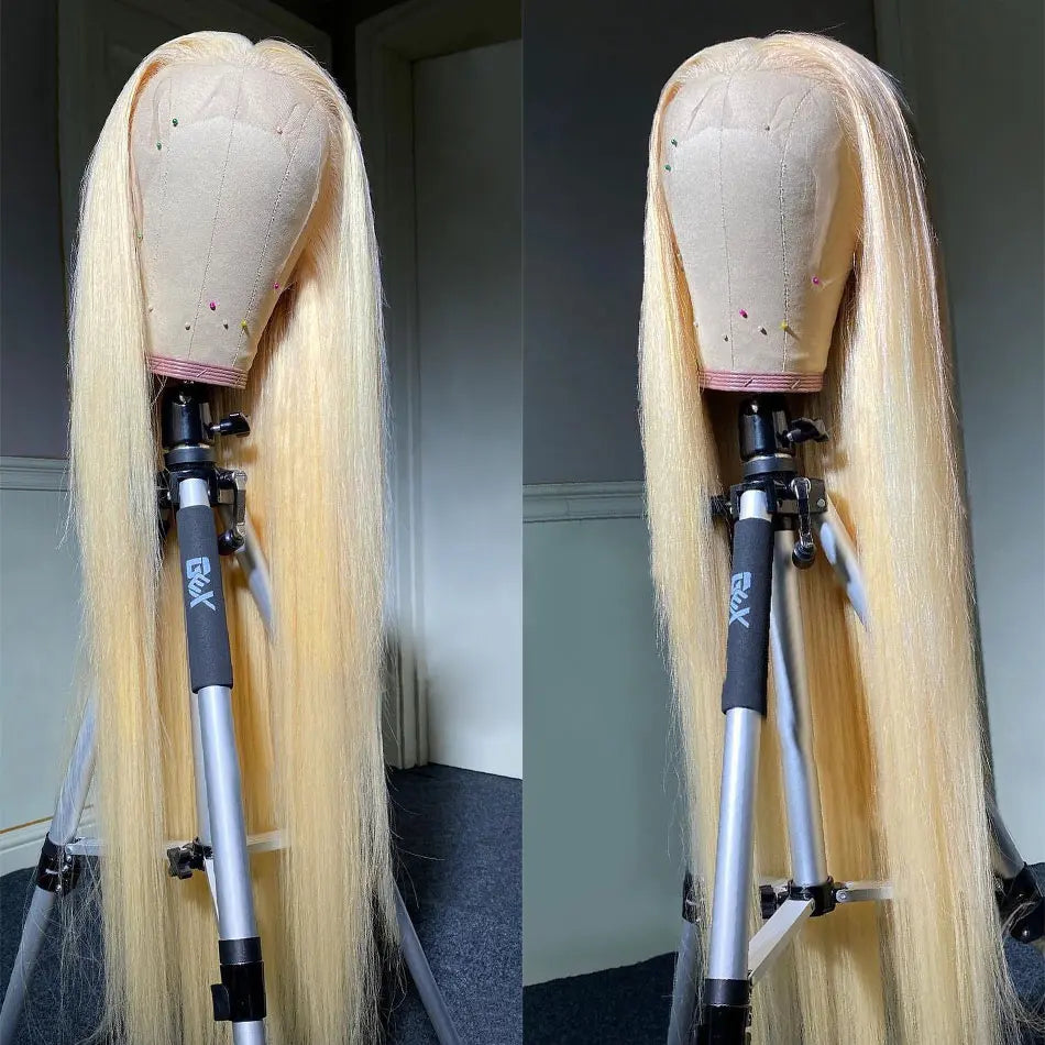 613 Blonde Straight 13x6 HD Lace Front Wig – Brazilian Hair