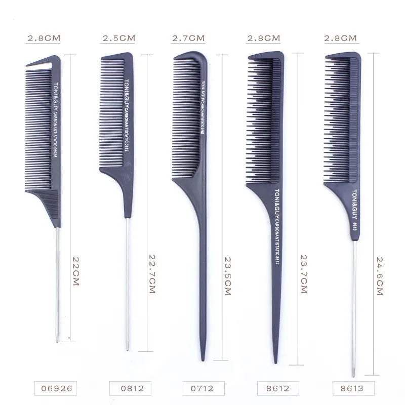 Carbon Fiber Spike Tail Comb – Professional Wig & Hair Styling Comb