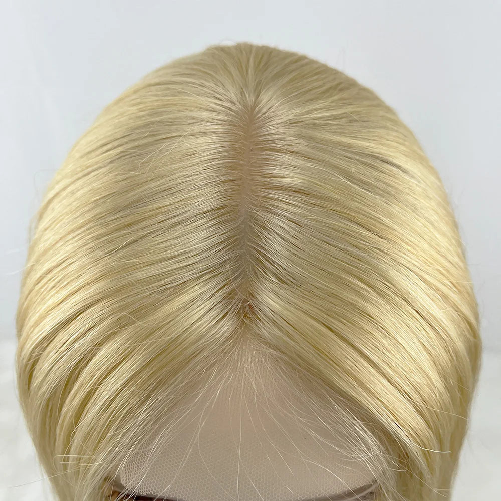 613 Blonde Silk Top 5x5 Closure Wig – European Virgin Hair