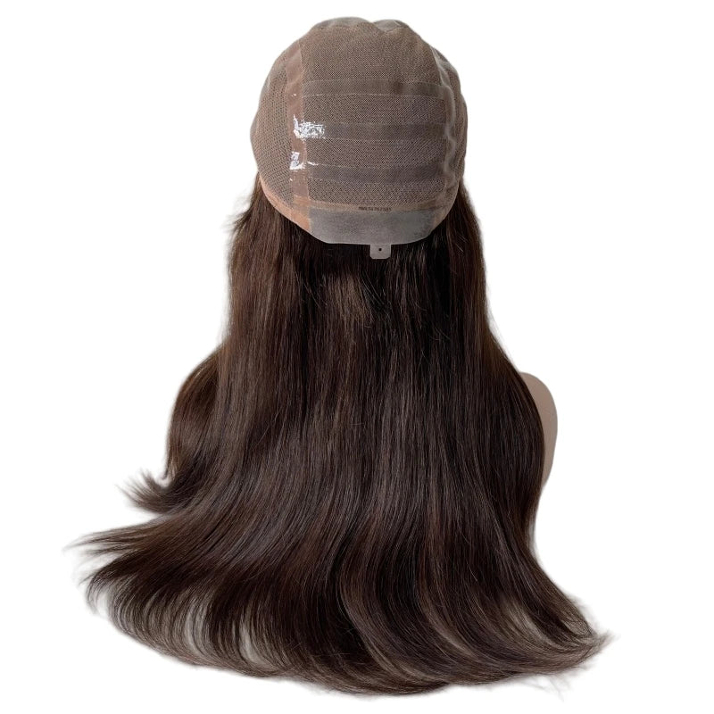Brown Silk Top Full Lace Medical Wig – Chinese Virgin Hair 150%