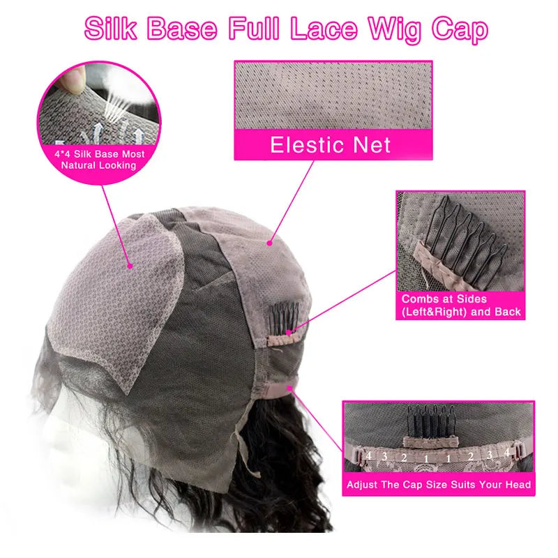 Silk Top Full Lace Wig – Straight Brazilian Remy Hair 150%