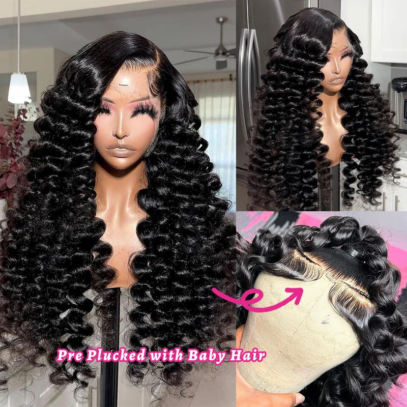 Loose Deep Wave HD Lace Front Wig – 13x4 / 13x6 | 250% Density Brazilian Hair