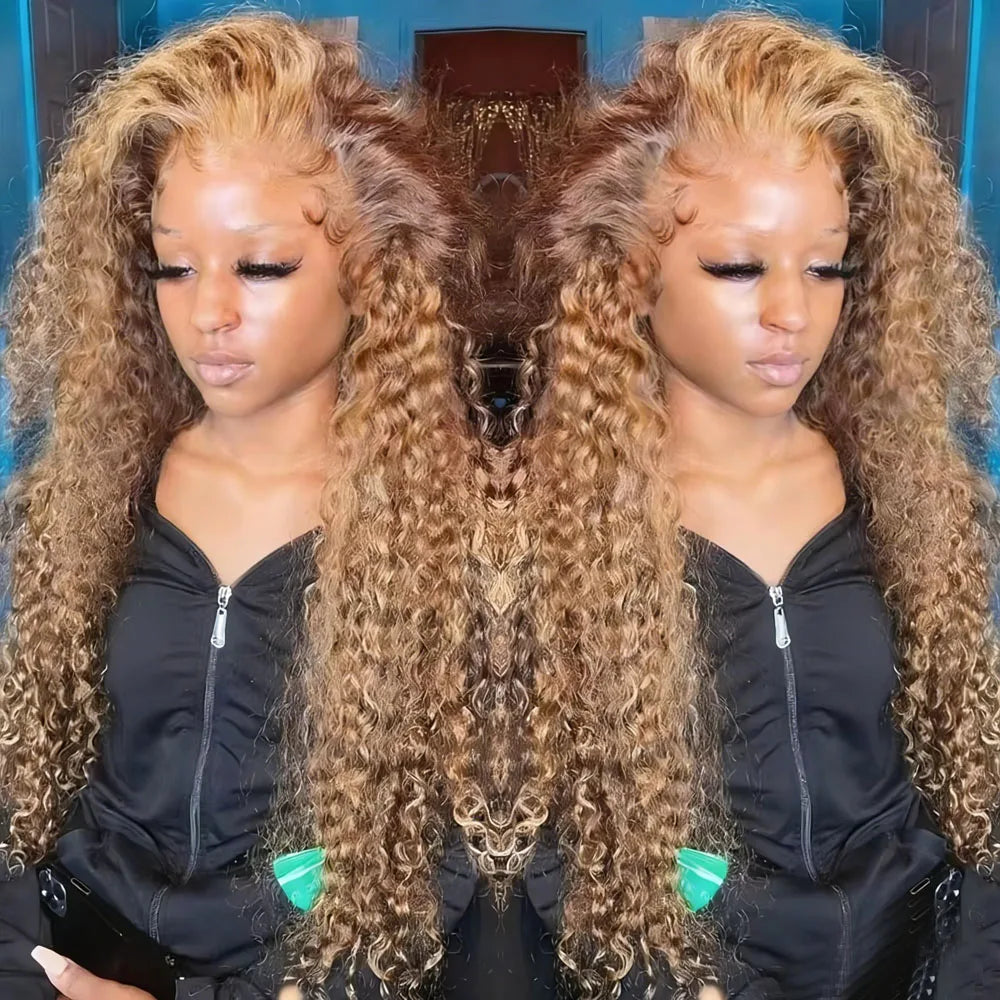 Highlight Deep Wave 13x4 HD Lace Front Wig – Glueless 5x5