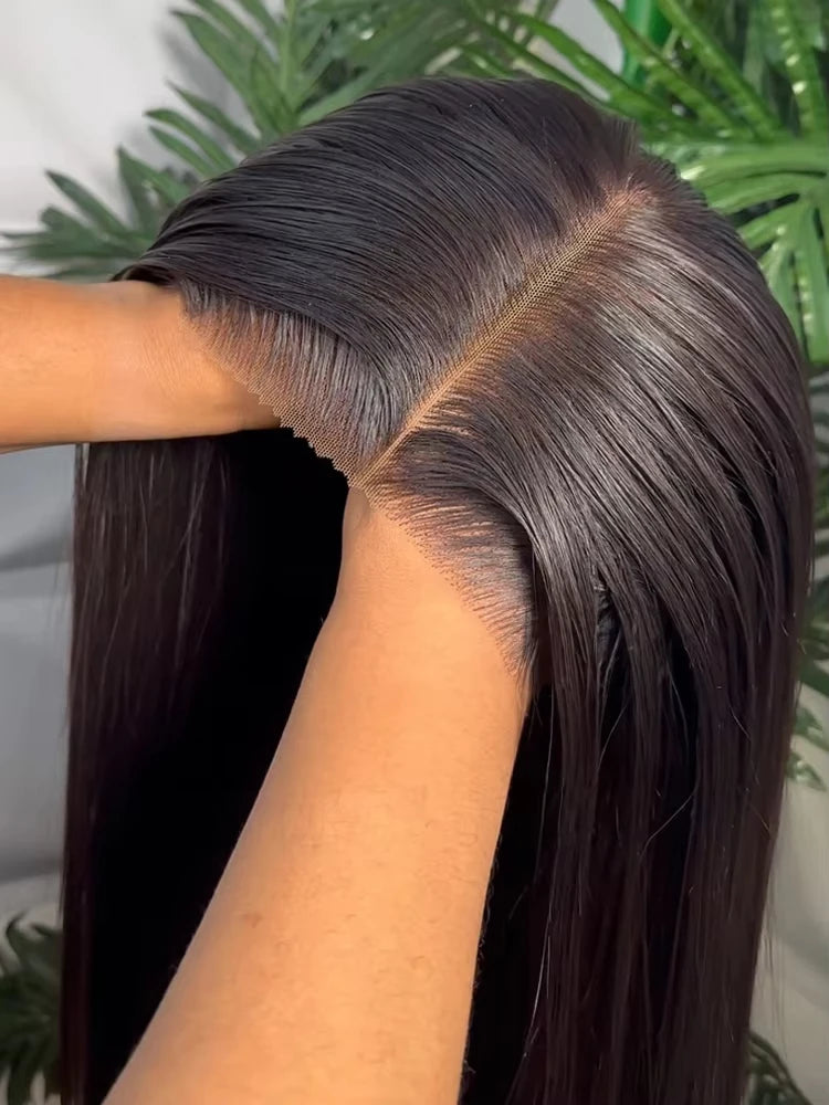 Bone Straight Glueless Lace Front Wig 36/38/40 Inch – Brazilian Hair