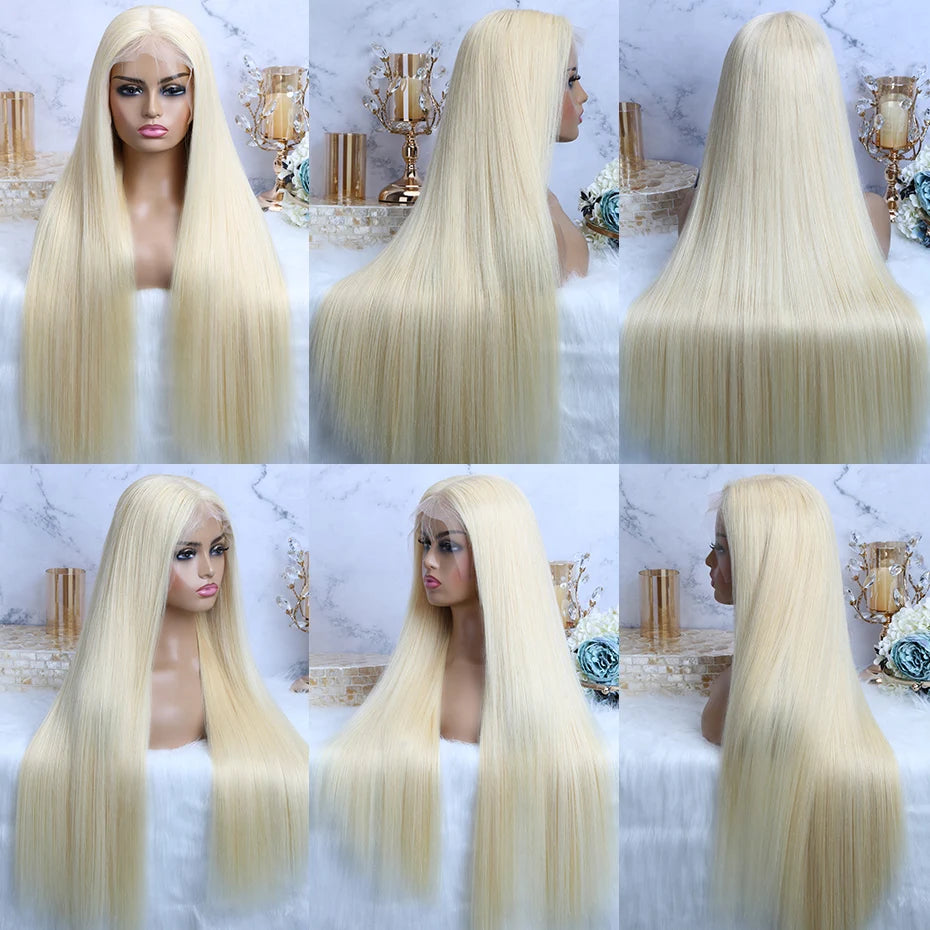 613 Honey Blonde Straight 360 HD Lace Wig – Raw Brazilian Hair