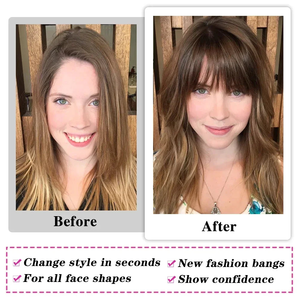 Platinum Blonde Air Fringe Bangs Clip-In – 4.5 Inch | 100% Remy Human Hair