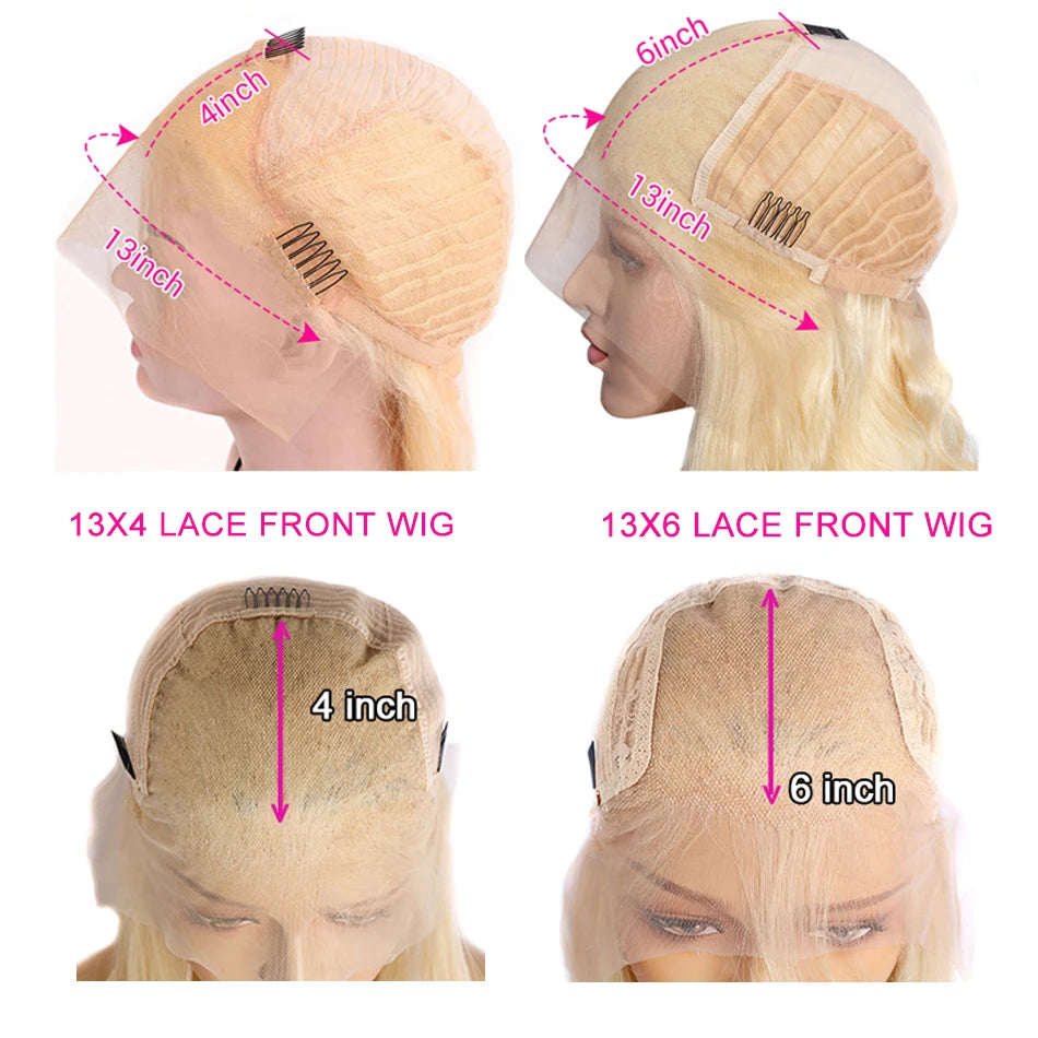 613 Blonde Body Wave 13x6 HD Lace Front Wig