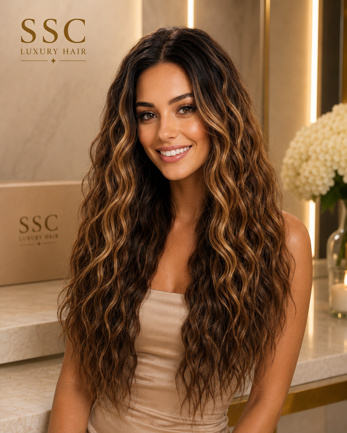 Veda | 6×4 Lace Front Wig | 5 Colours!! Curly | Pre-Cut Glueless | Wear & Go | 30"