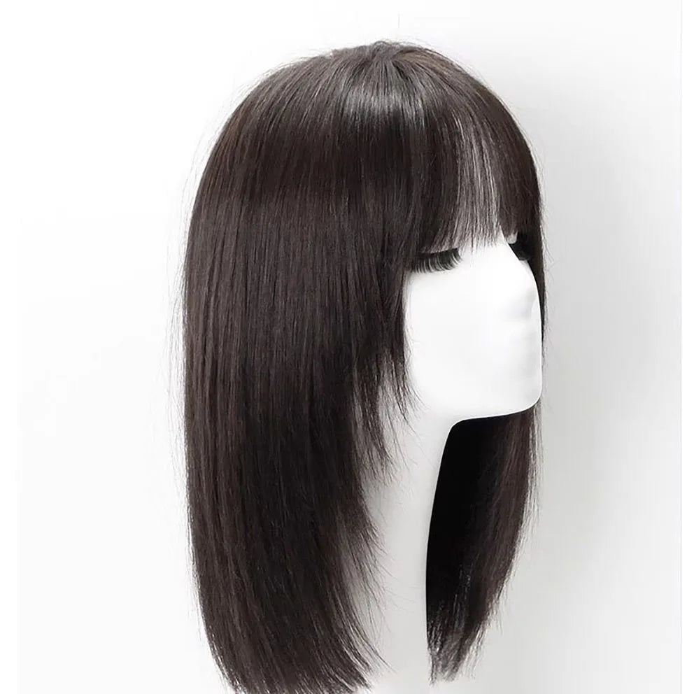 Silk Base Wig – Dark Brown European Virgin Hair with PU Front