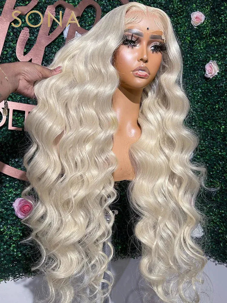 Platinum Ash Blonde Lace Front Wig (#60)