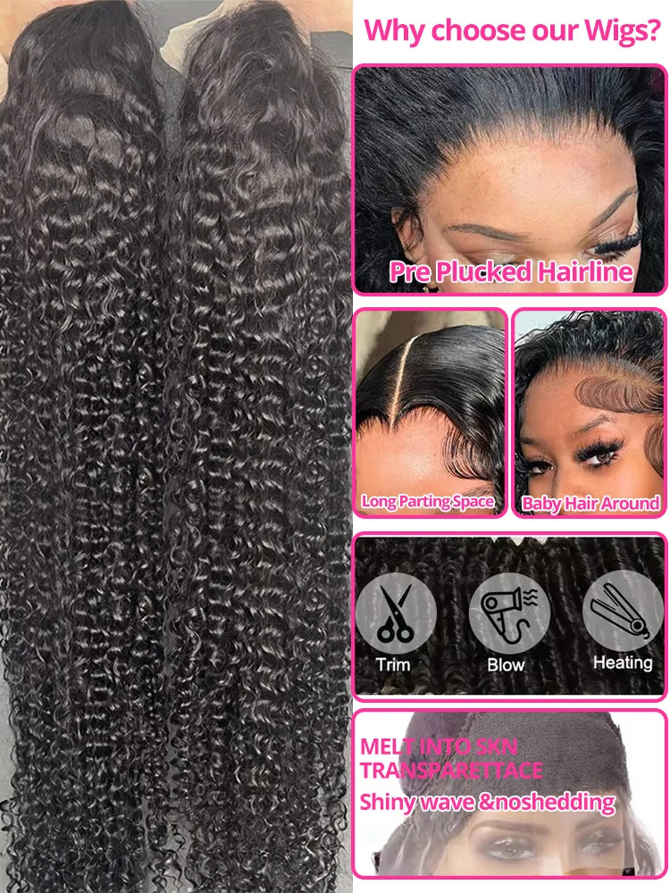 Water Wave Glueless 13x6 HD Frontal Wig 250%