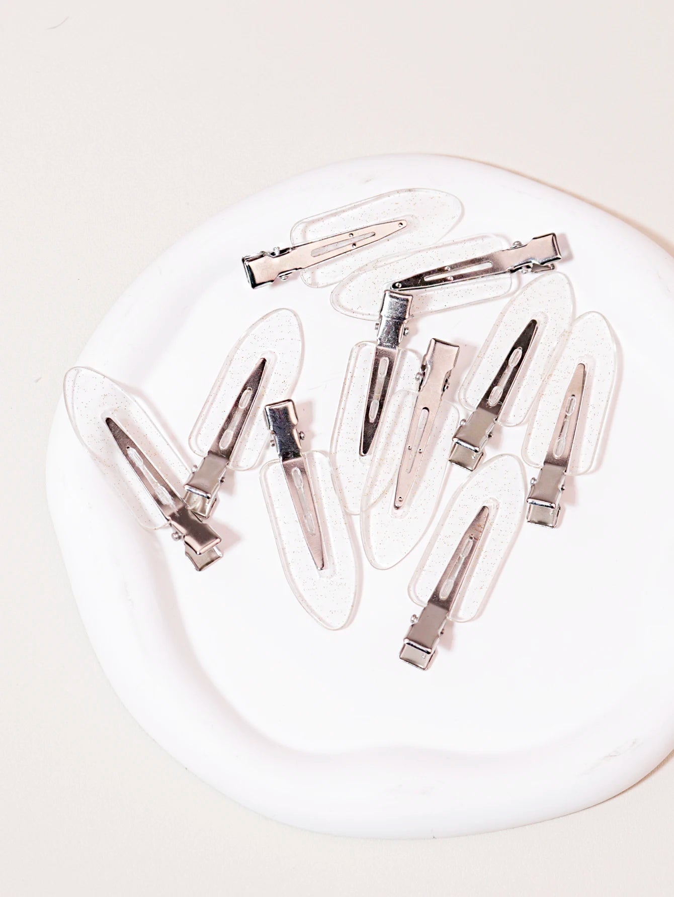 Transparent Hair Clips for Wigs – 10pcs Seamless Styling & Sectioning Clips
