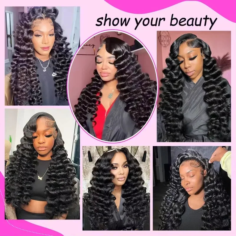 Loose Deep Wave HD Lace Front Wig – 13x4 / 13x6 | 250% Density Brazilian Hair