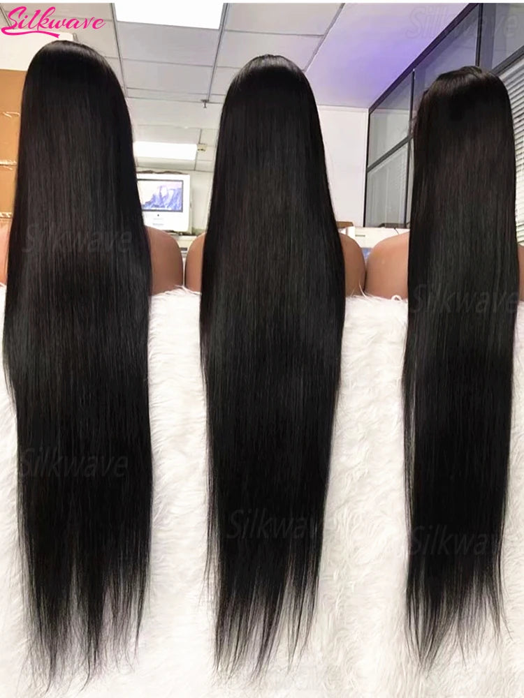 Bone Straight Glueless Lace Front Wig 30/40 Inch – 250% Density