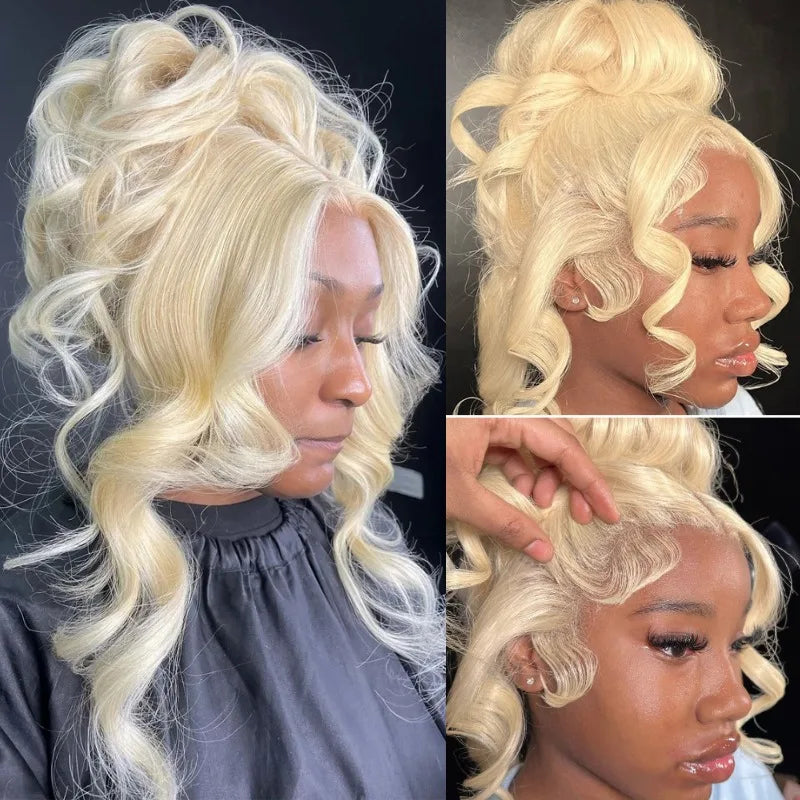 613 Honey Blonde Body Wave 360 HD Lace Wig – Brazilian Raw Hair