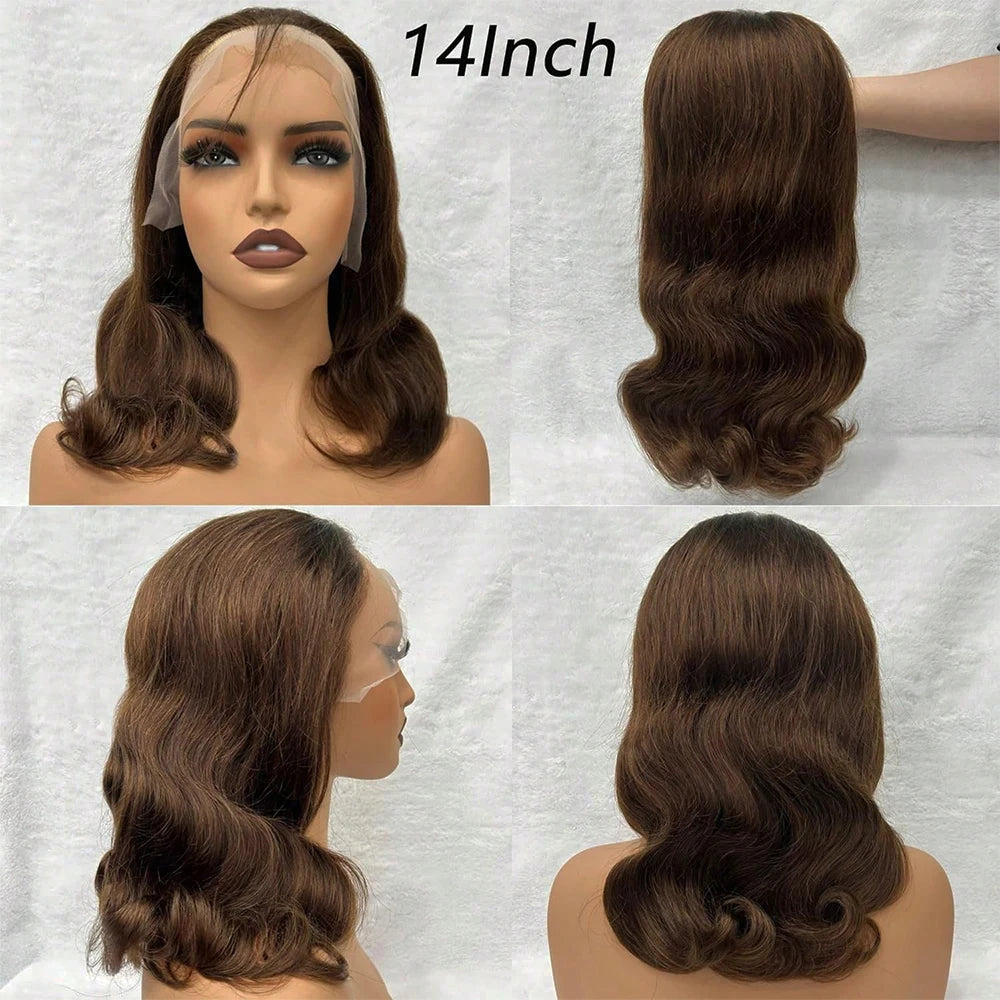 Chocolate Brown Body Wave 13x4 HD Lace Front Wig