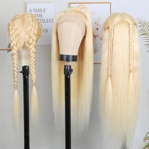 613 Honey Blonde Straight 360 HD Lace Wig – Raw Brazilian Hair