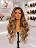 Aurore | Ombre Ash Blonde Body Wave Lace Front Wig – 13x4 / 13x6 HD Lace | 100% Brazilian Remy Human Hair | 150% & 180% Density