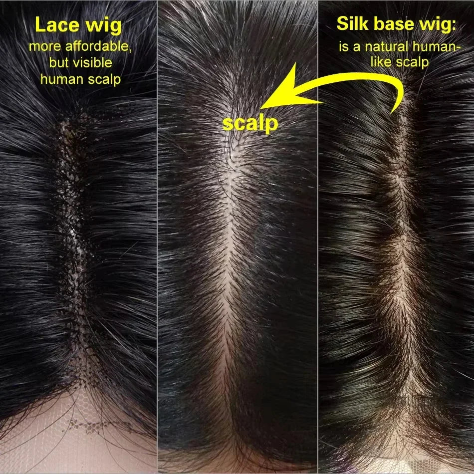 Silk Base Wig – Dark Brown European Virgin Hair with PU Front