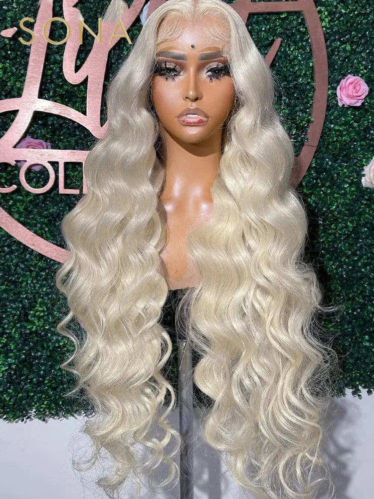 Platinum Ash Blonde Lace Front Wig (#60)