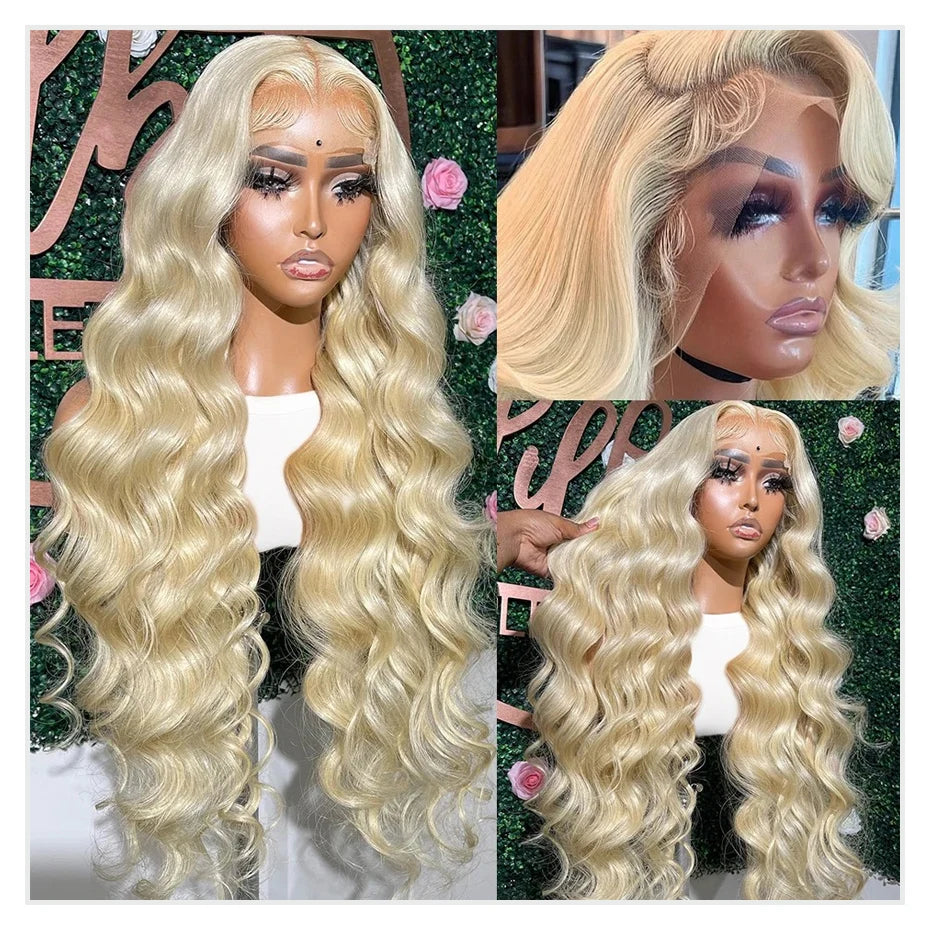 613 Honey Blonde Body Wave 360 HD Lace Wig – Brazilian Raw Hair