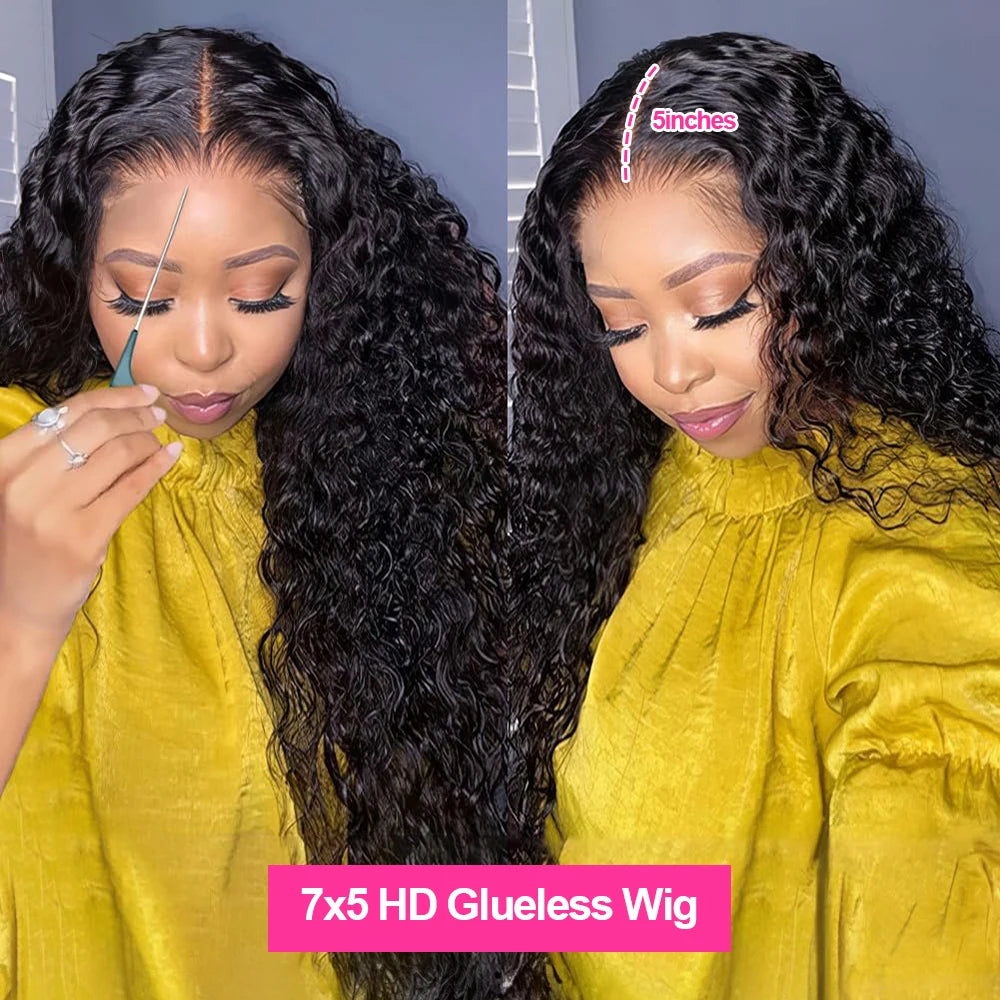 Water Wave Glueless 13x6 HD Frontal Wig 250%