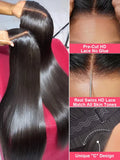 Bone Straight Glueless Lace Front Wig 30/40 Inch – 250% Density