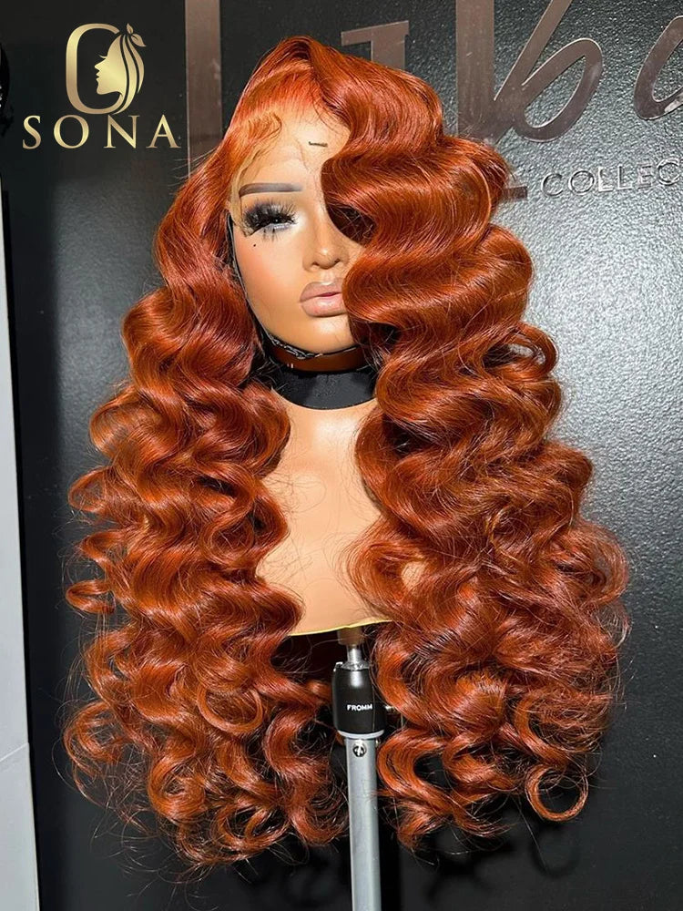 Ginger Orange Body Wave 13x6 HD Lace Front Wig