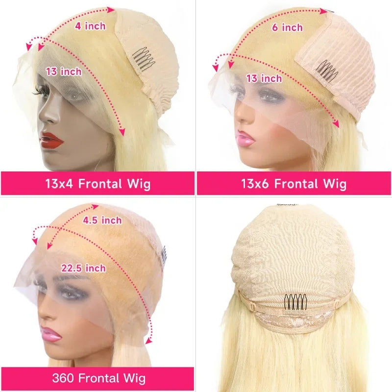 613 Honey Blonde Body Wave 360 HD Lace Wig – Brazilian Raw Hair