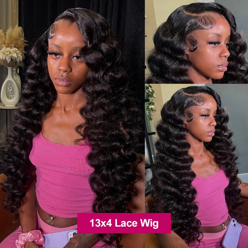Loose Deep Wave HD Lace Front Wig – 13x4 / 13x6 | 250% Density Brazilian Hair