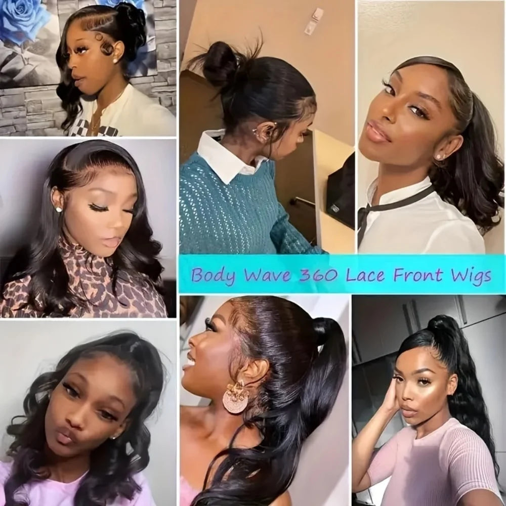 Body Wave 360 HD Full Lace Wig 250% – Full Hairline