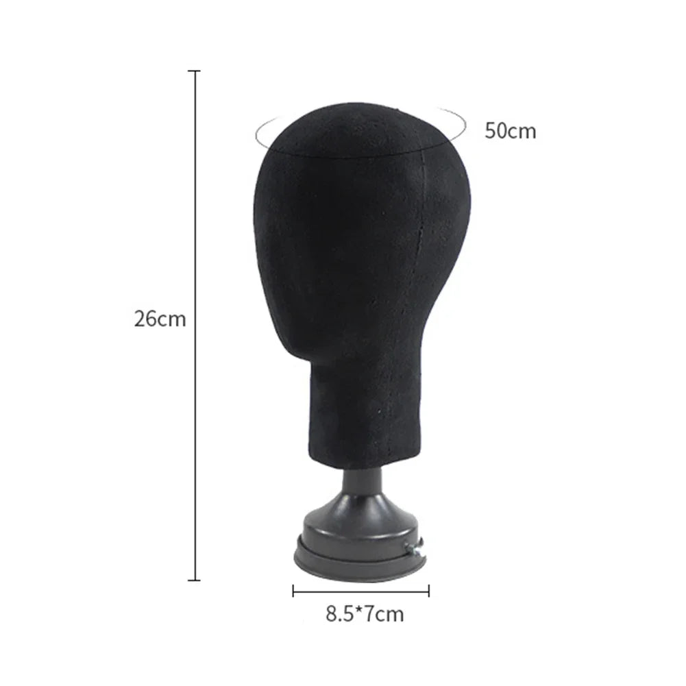 Foam Mannequin Head Display Stand – Wig, Hat & Glasses Holder