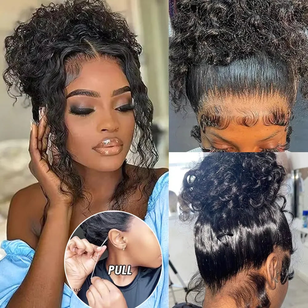 Deep Wave Glueless 360 HD Full Lace Wig – Invisible Strap