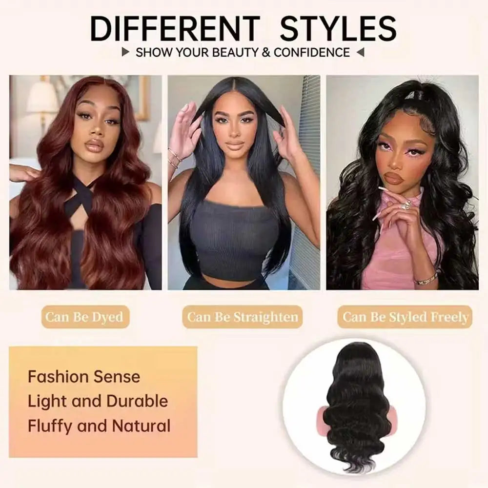 Body Wave Glueless 13x4/13x6 HD Lace Front Wig 250% – Pre Cut