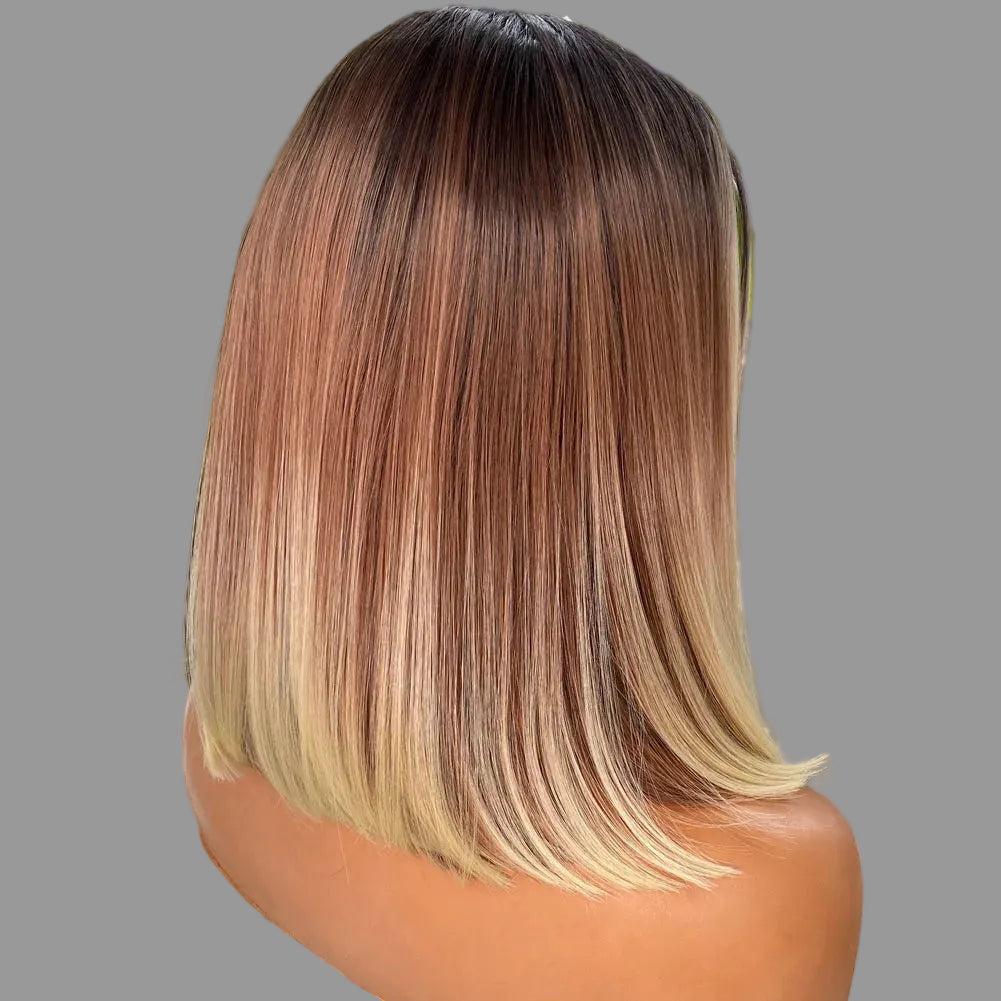 13×4 Lace Front Bob Wig | 3T Ombre Highlights | Silky Straight | Futura Fibre | 22"