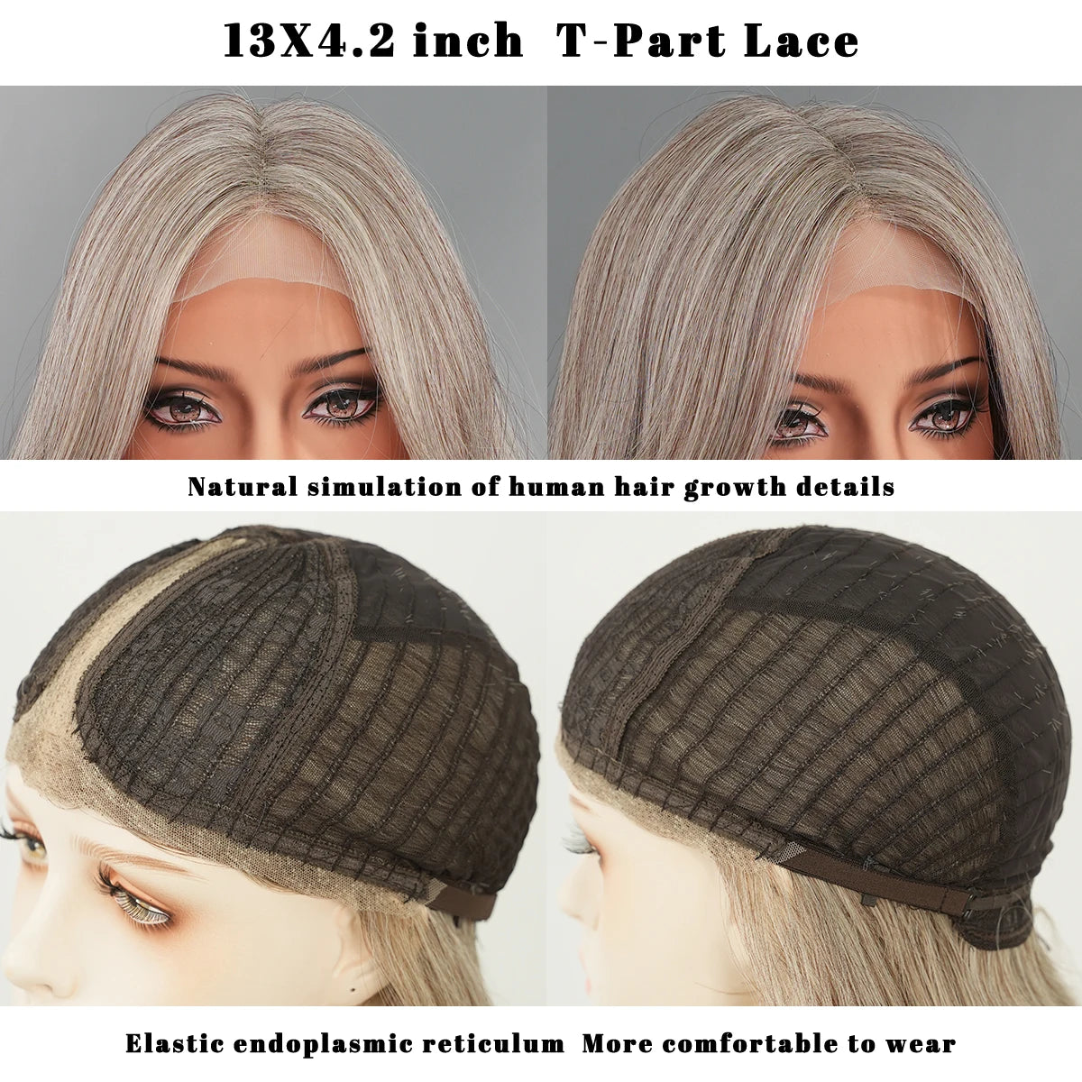 13×4 HD Lace Front Wig | Ombre Platinum Blonde | Long Wavy | 150% Density | 28"