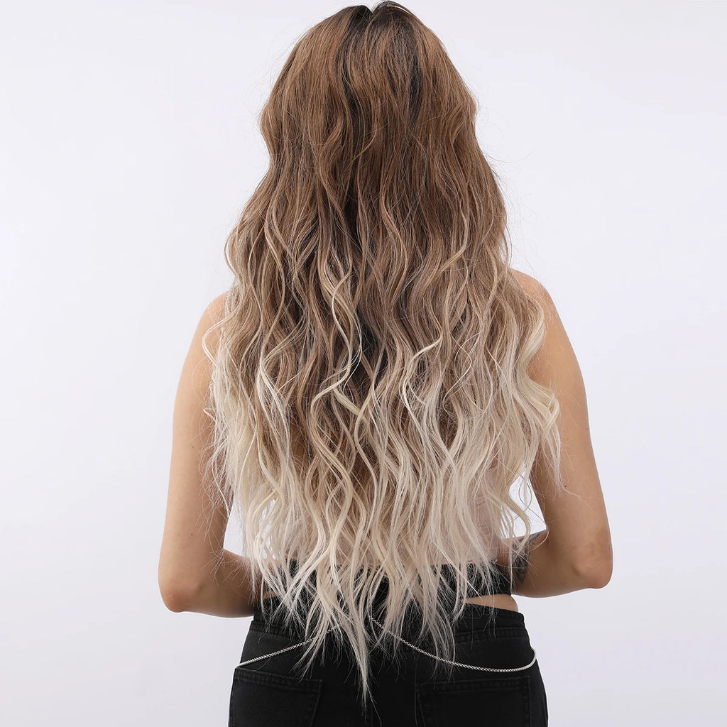 Willow | Long Body Wave Synthetic Lace Front Wig – 28 Inch | 180% Density